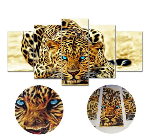 Image of Painting By Diamond Kit Tiger At Large