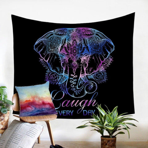 Image of Bohemian Elephant Tapestry