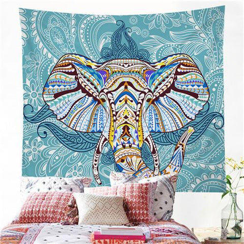 Image of Blue Boho Hippy Tapestry