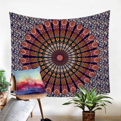 Image of Mandala Floral Tapestry