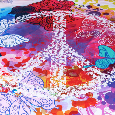 Image of Watercolor Butterfly Tapestry