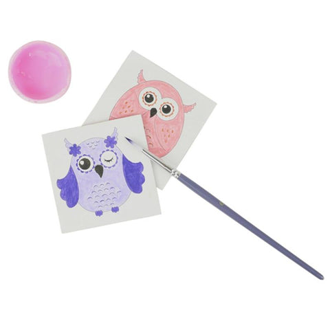 Image of 6 Pc Artists Paint Brush Set For Minature Detail Round Pointed Tip