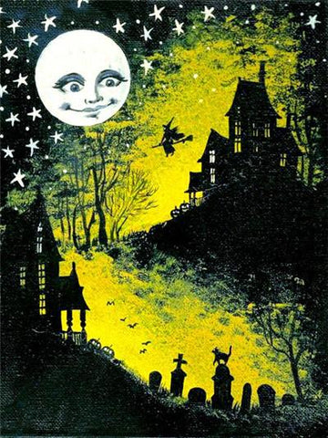 Image of Painting By Diamond Kit Halloween Themes