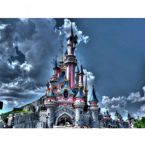 Image of Painting By Diamond Kit Square 3D Castle Exquisite