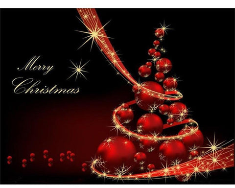 Image of Painting By Diamond Kit Full Round Drill Merry Christmas Decoration