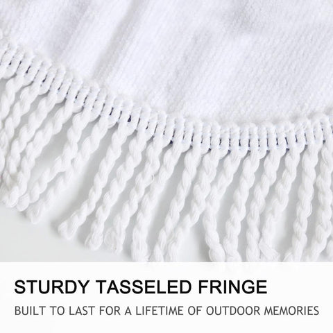 Image of Wolf Warrior by Sunima Art Round Beach Towel