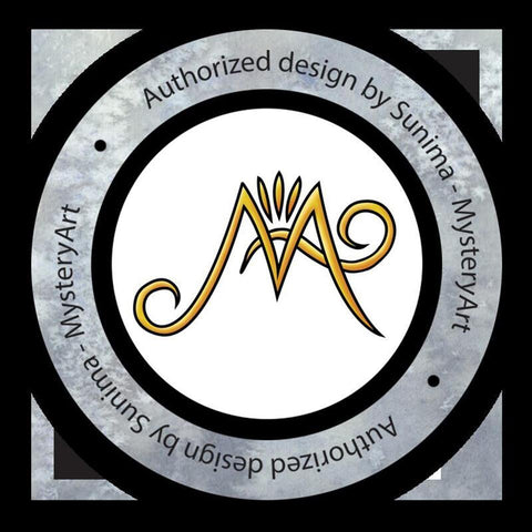 Image of Wolf Warrior by Sunima Art Round Beach Towel