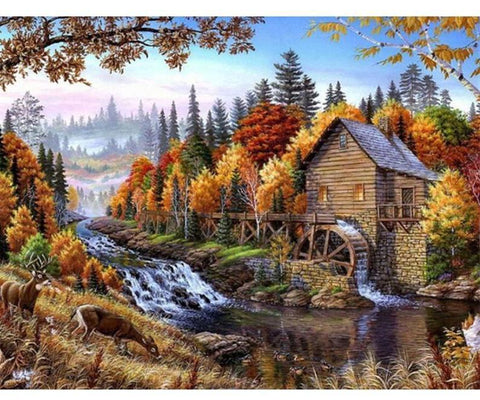 Image of Various Scenery Painting By Number Kits