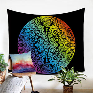 Boho Rainbow Color Tapestry