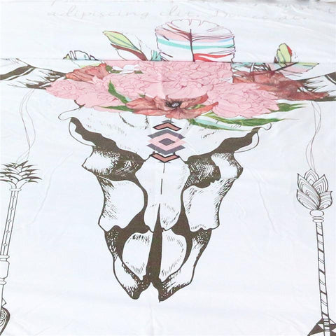 Image of Bull Head Skull Tapestry