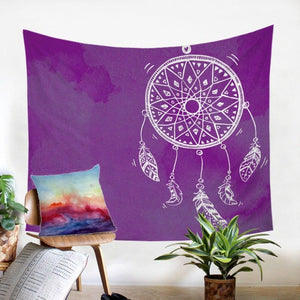 Dreamcatcher Purple  Decorative Tapestry