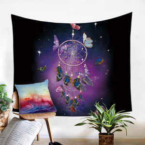 Dreamlike Butterfly Tapestry