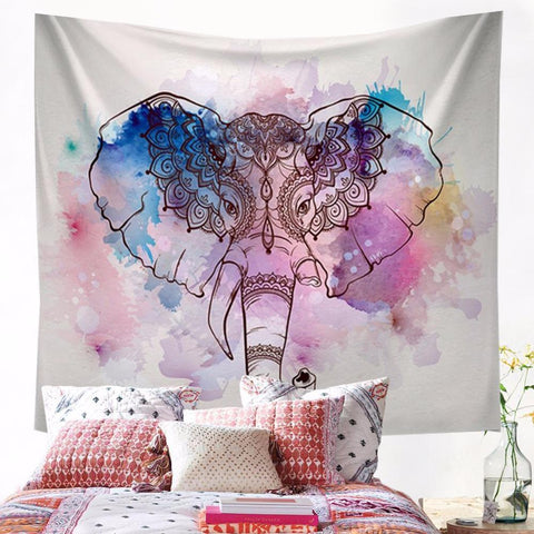 Image of Blue Boho Hippy Tapestry