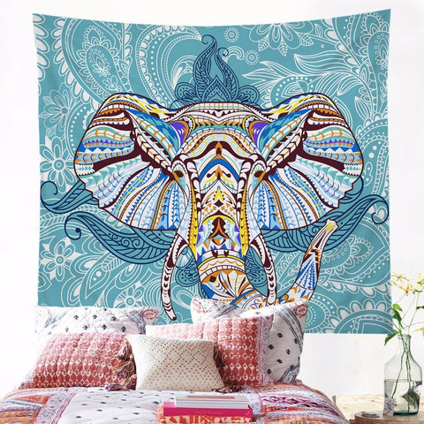 Image of Blue Boho Hippy Tapestry
