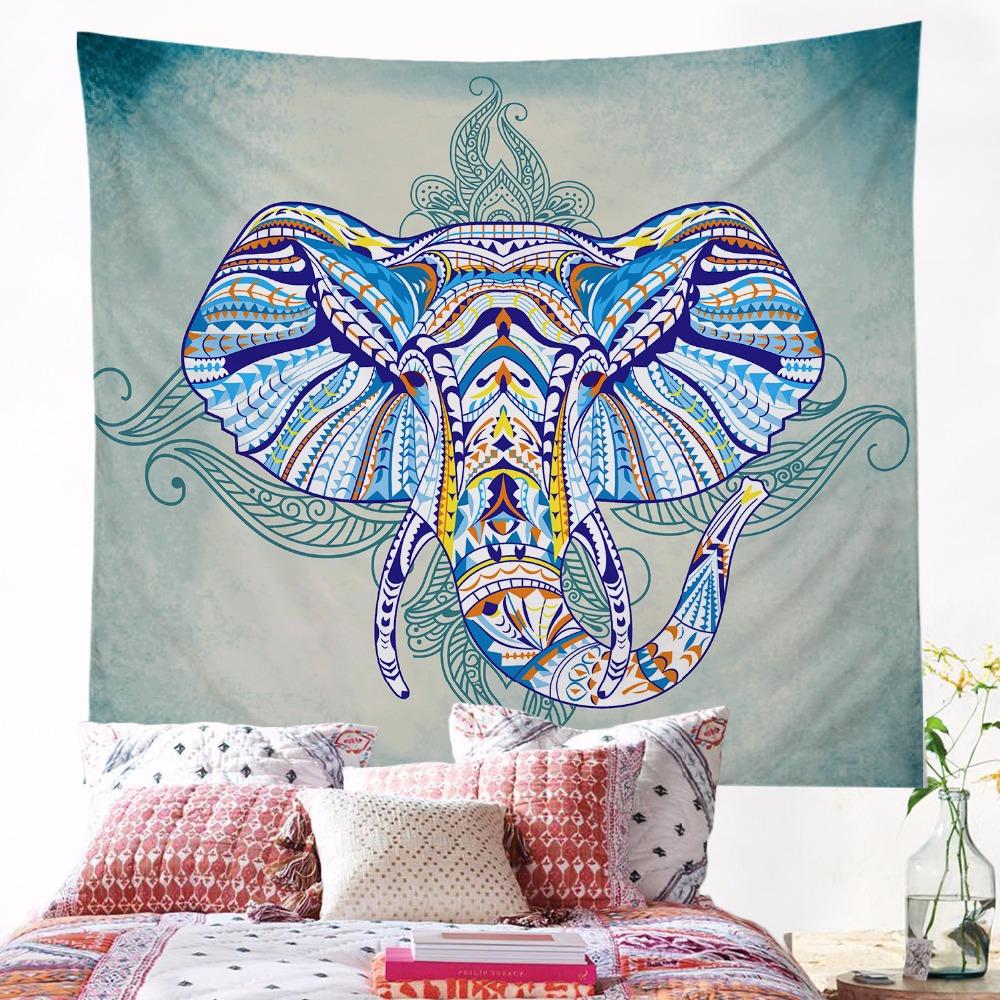Blue Boho Hippy Tapestry