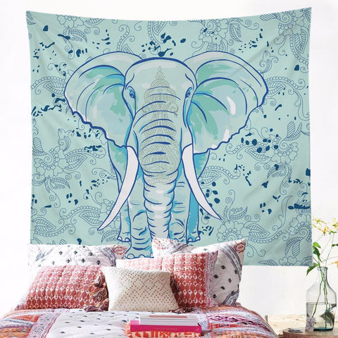 Image of Blue Boho Hippy Tapestry