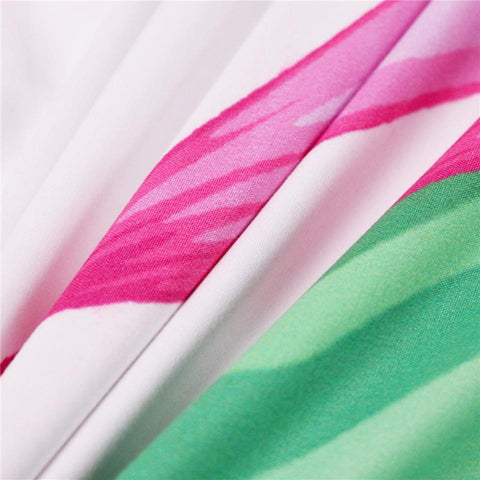 Image of Flamingo Floral Tapestry