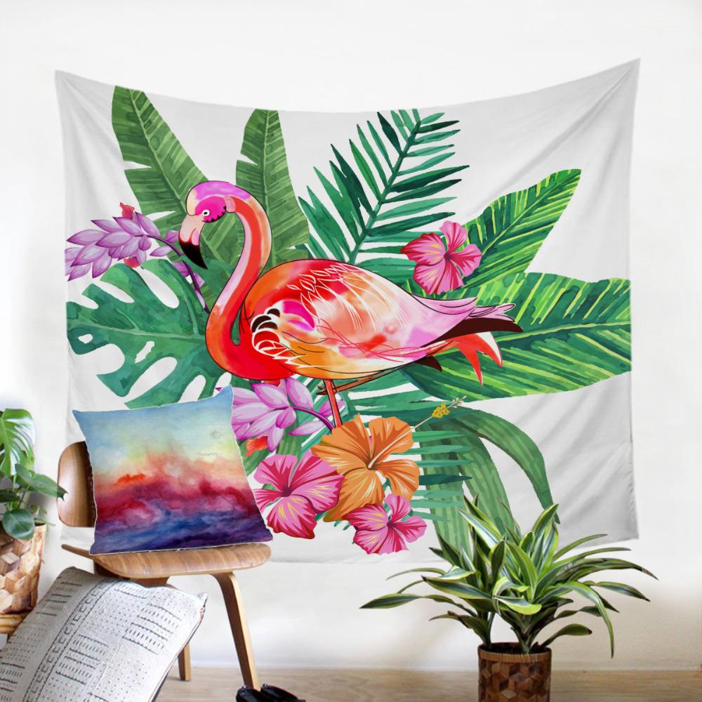 Flamingo Floral Tapestry