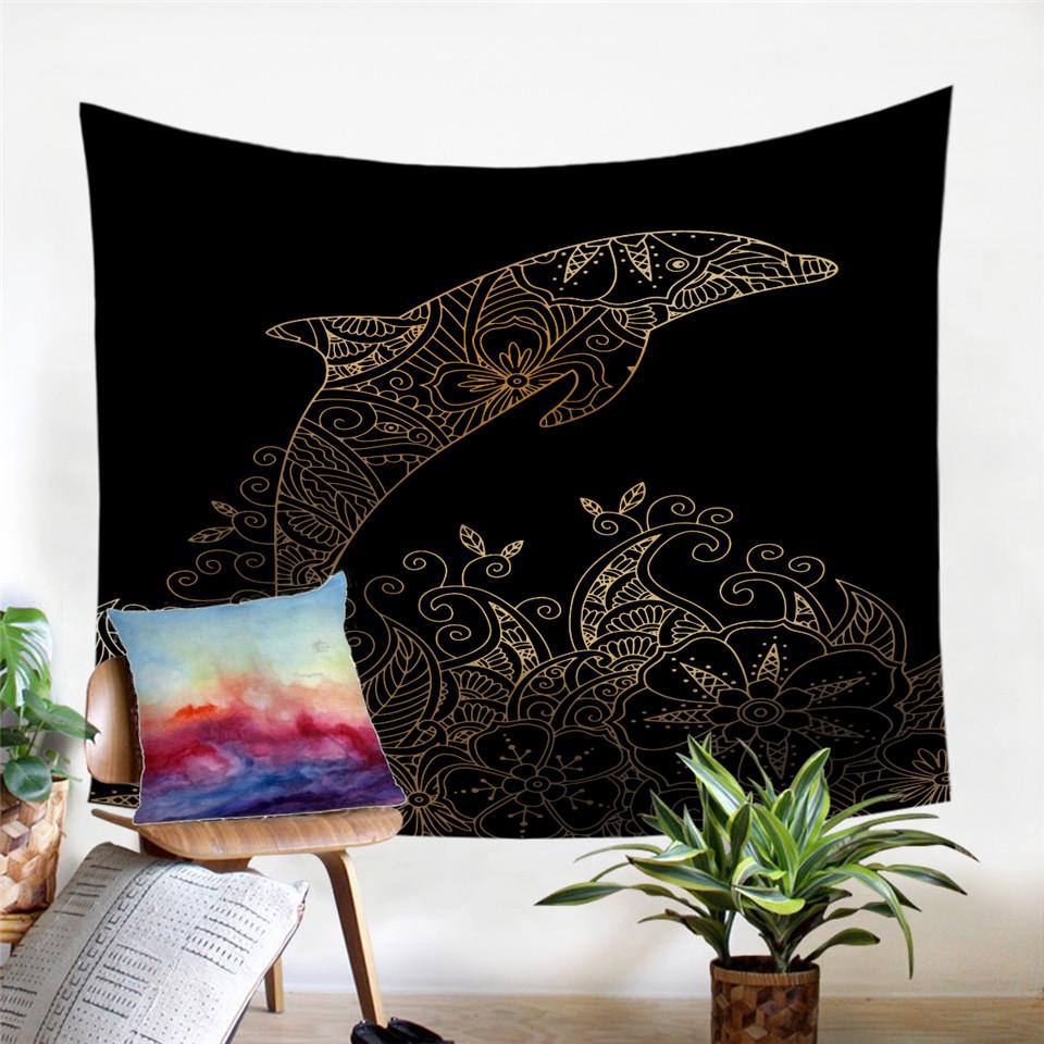 Golden Animal Tapestry