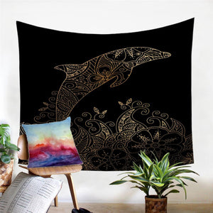 Golden Animal Tapestry