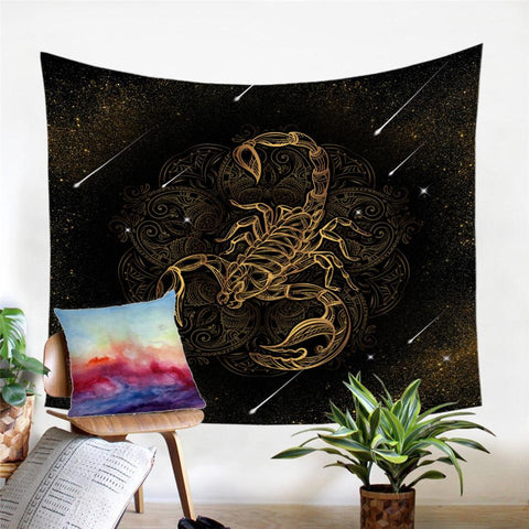 Image of Golden Animal Tapestry