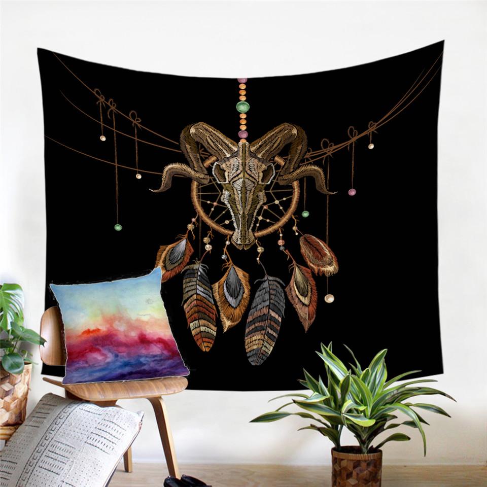 Indian Skull Tapestry