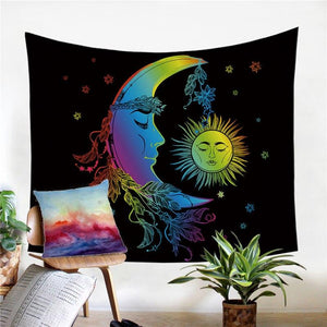 Moon And Sun Tapestry