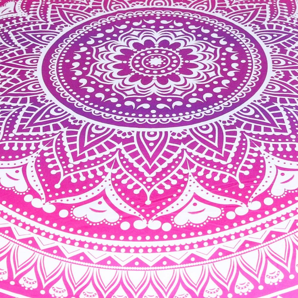 Pink Mandala Flower Tapestry