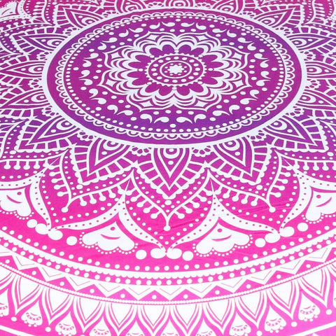 Image of Pink Mandala Flower Tapestry