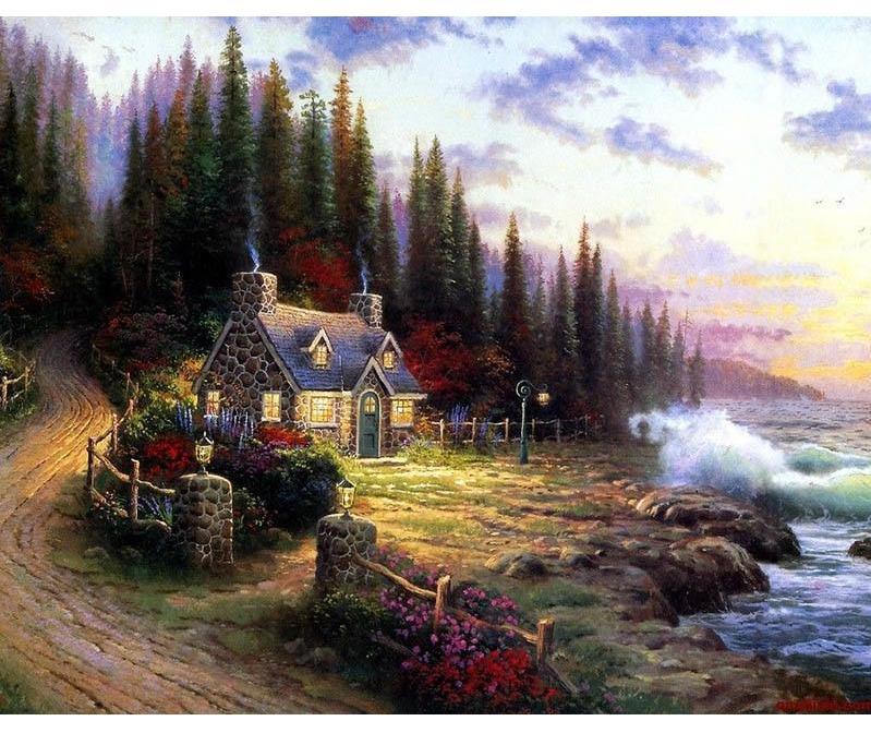 Living By The Sea Painting By Number Kit