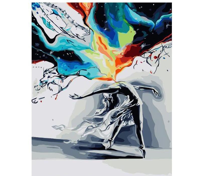 Painting By Numbers Abstract Figure