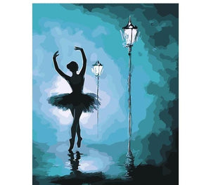 Painting By Numbers Kit Ballet Dancer At Night