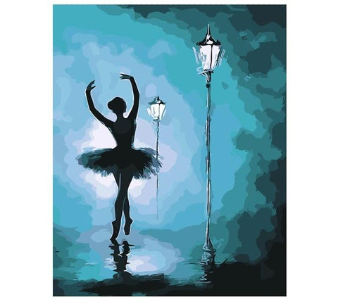 Image of Painting By Numbers Kit Ballet Dancer At Night