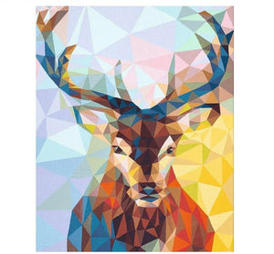 Colorful Abstract Deer Painting By Numbers Kit