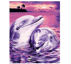 Dolphin Lovers Painting By Nos. Kit