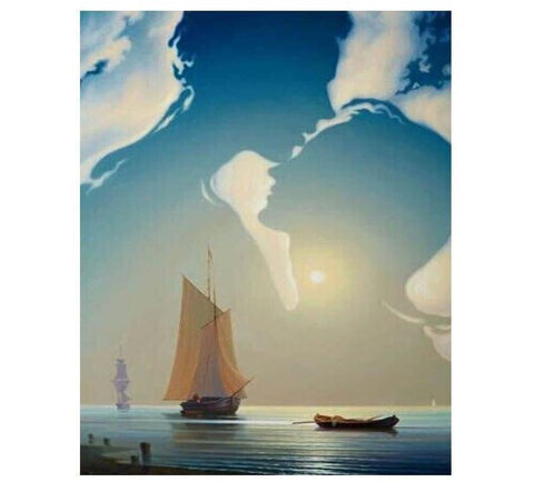 Image of Romantic Sailing Painting By Numbers Kit