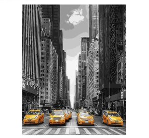 City Life Driving Painting By Numbers Kit