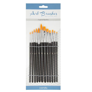 12pcs Nylon Hair Paint Brush Set Artist Brush
