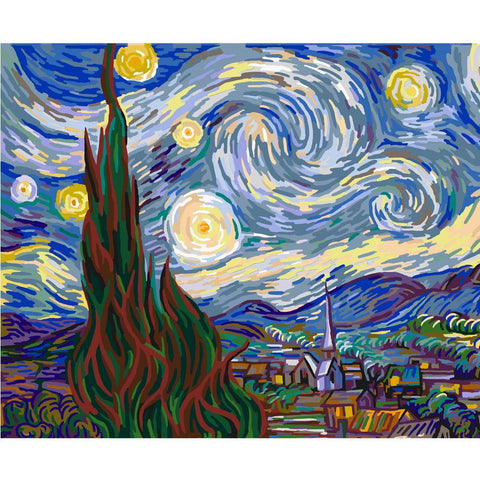 Image of Various Van Gogh Pictures Painting By Number Kits