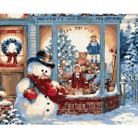 Image of Various Christmas Scenes Painting By Number Kits