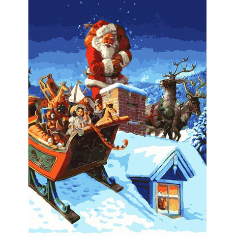 Image of Various Christmas Scenes Painting By Number Kits