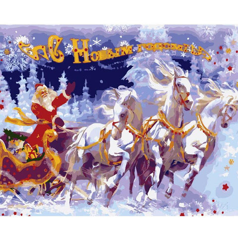 Image of Various Christmas Scenes Painting By Number Kits