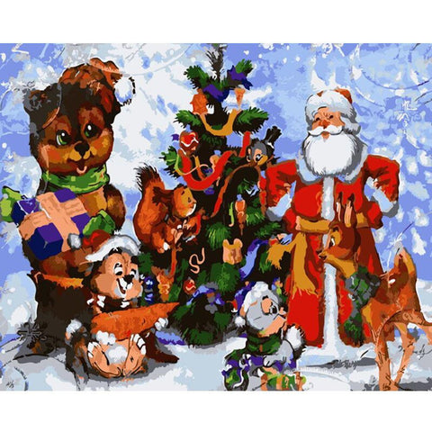 Image of Various Christmas Scenes Painting By Number Kits