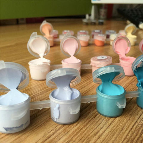 Image of Sunset Landscape DIY Painting By Numbers Kits For Adults