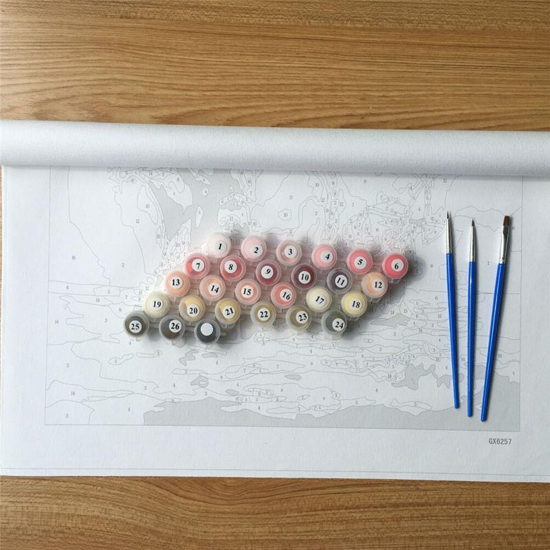 Sunset Landscape DIY Painting By Numbers Kits For Adults