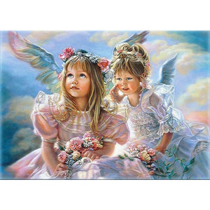 Painting By Numbers Kit Angel Girls