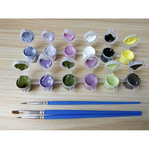 Image of Family Of Lions DIY Painting By Numbers