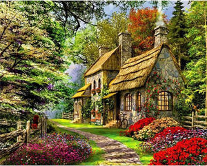 Countryside House DIY Painting By Numbers Kit