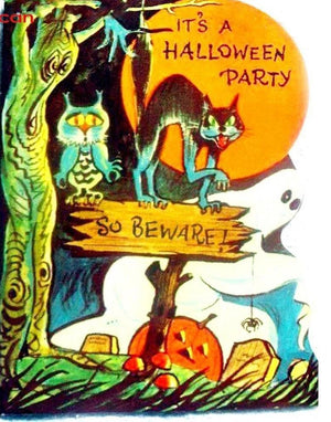 Painting By Diamond Halloween Beware