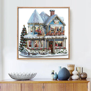 Painting By Diamond Kit Christmas House